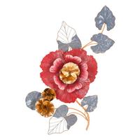 Wanddeko Lovi Gold, Grau, Rosa B: 61 cm - Goldfarben/Rosa, Basics, Metall (61/111.80/9.5cm)