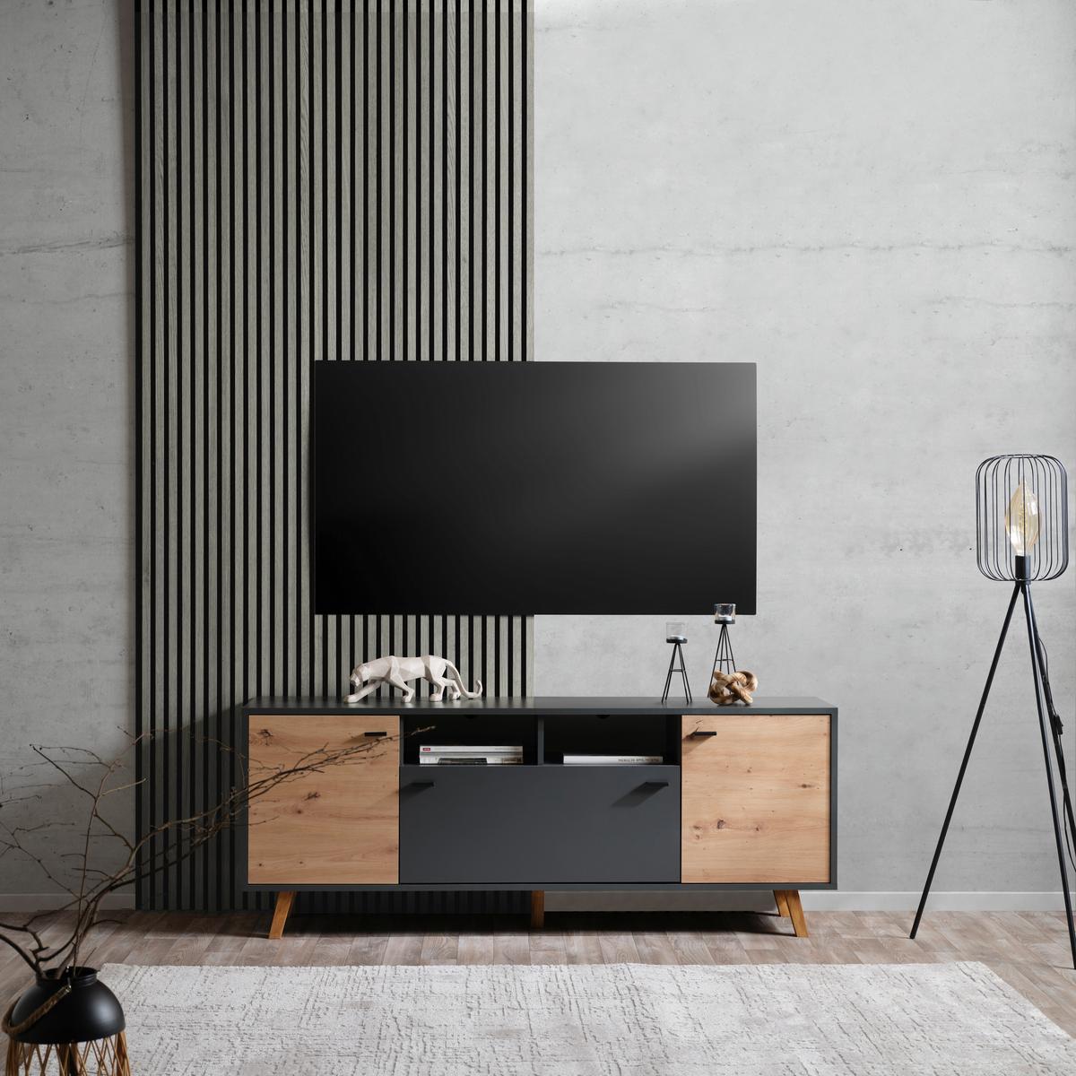 Akustikpaneel Josef - Hellgrau, MODERN, Holzwerkstoff/Kunststoff (90/60/2cm)