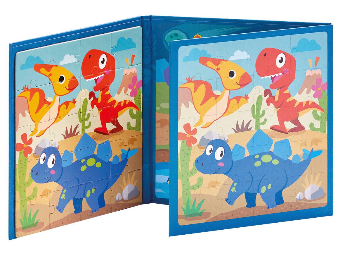 Puzzle 2in1 Magnet-Puzzle - Blau/Rosa, LIFESTYLE, Kunststoff (55/2/18cm)