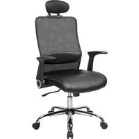 Kancelářské křeslo GENO GENO - černá, Moderní, kov/dřevo (63,5/112-120/63,5cm) - Mömax