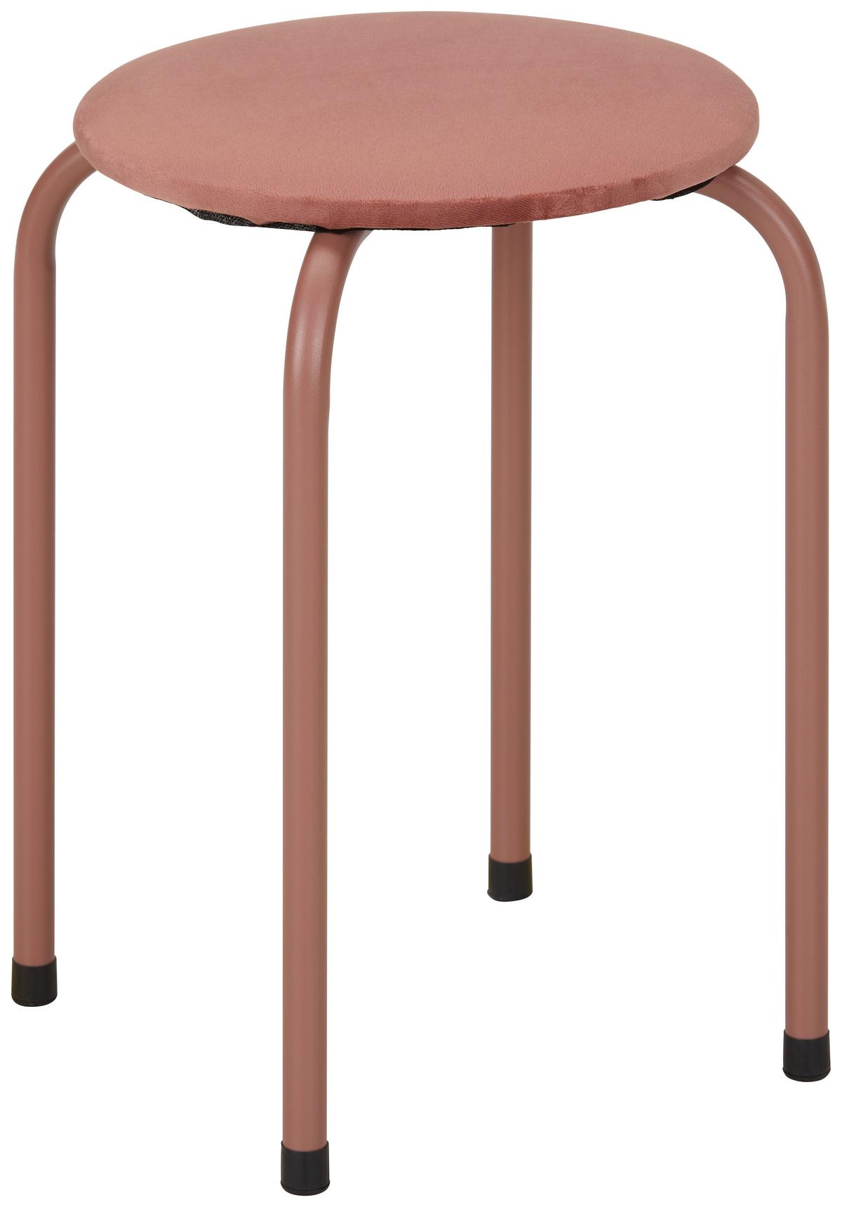 STOHOVATEĽNÝ STOLČEK ISABELLE - ružová, Konventionell, kov/textil (30/45/30cm) - Mömax