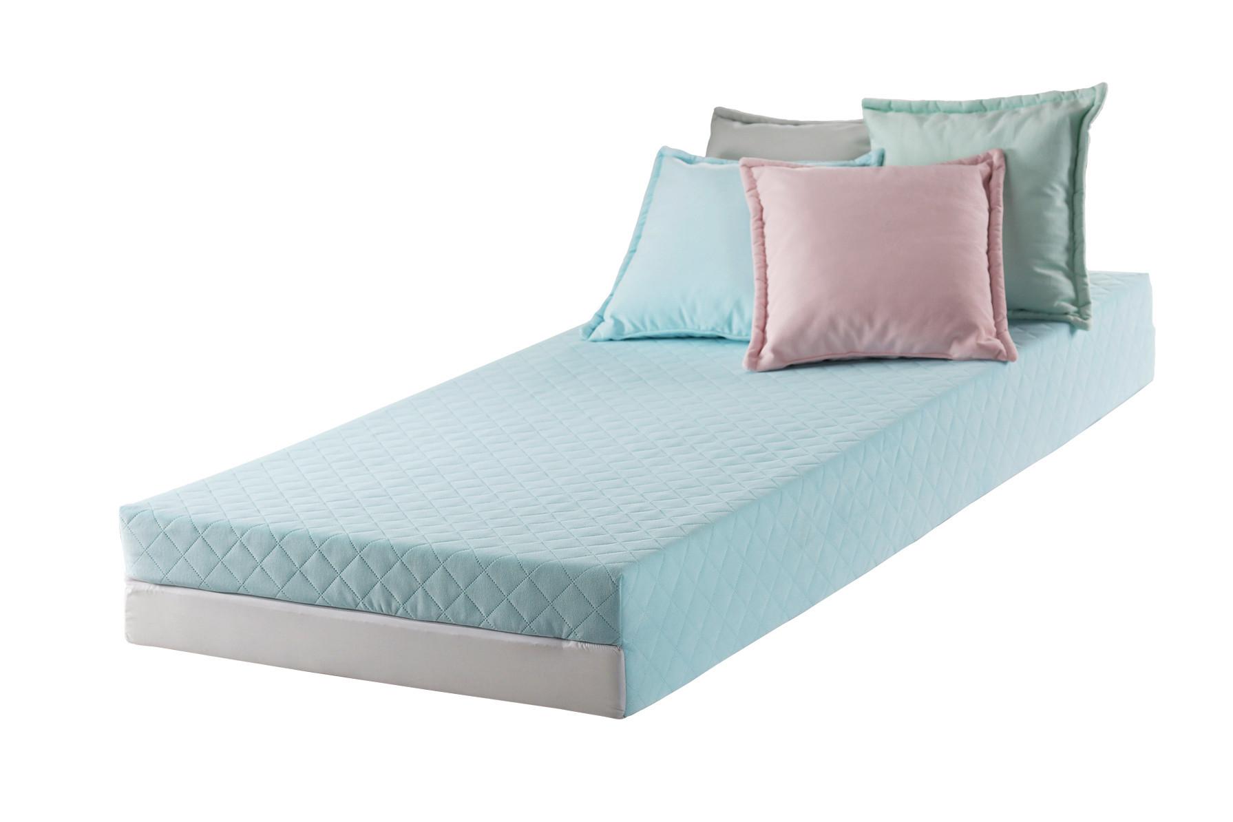 ROZKLÁDACÍ MATRACE BEAUTY - světle modrá, textil (90/200cm) - Nadana