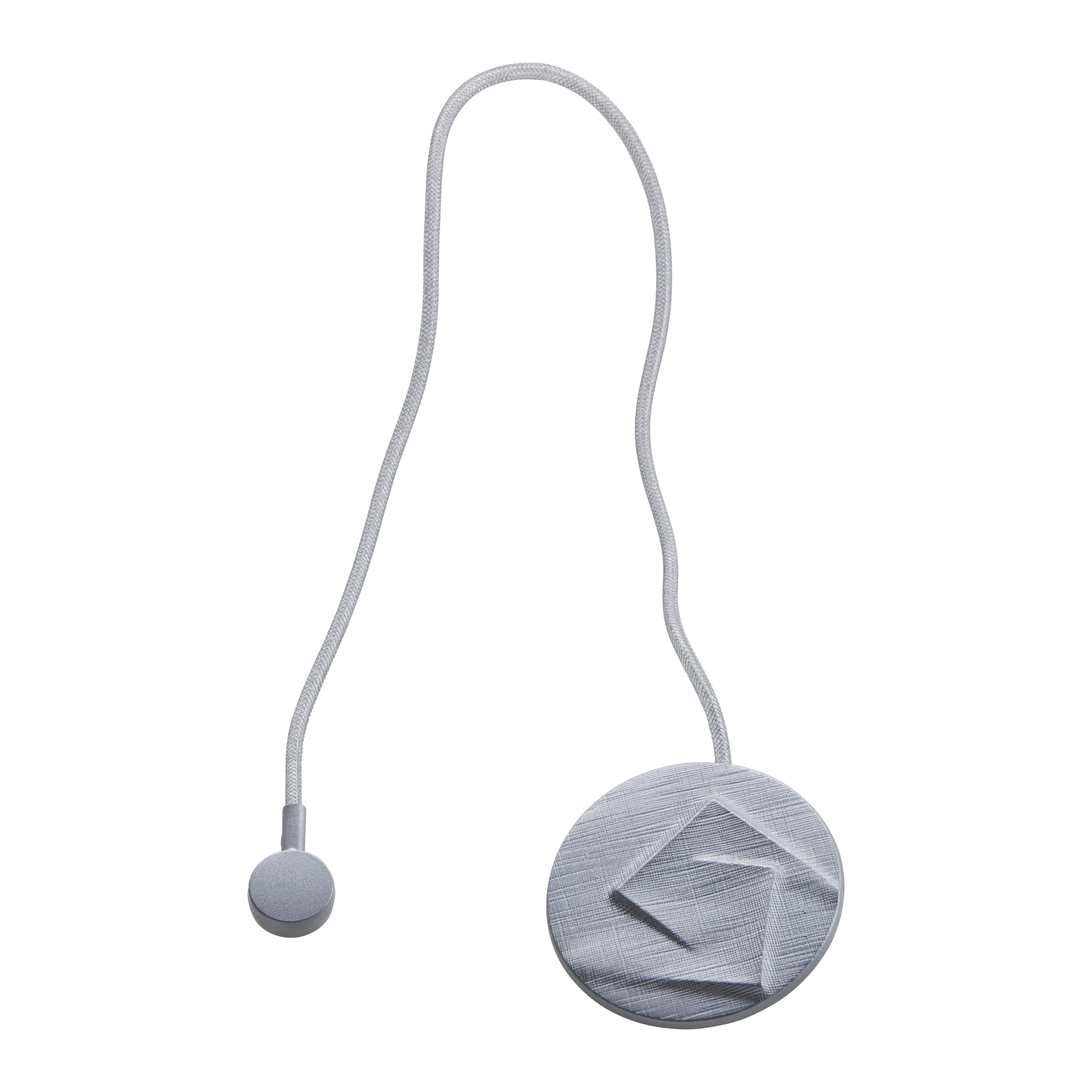 Řasící spona Abstrakt, 6cm, šedá - šedá, Moderní, textil (6cm) - Modern Living