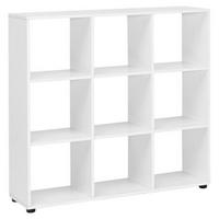 Viacúčelový regál zara biely - čierna/biela, Konventionell, kompozitné drevo/plast (108/104/29cm) - MID.YOU