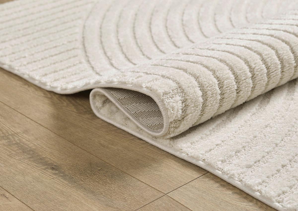 Webteppich Beige/creme Elio 120x170 Cm Jute - Beige/Creme, KONVENTIONELL, Textil (120/170cm)