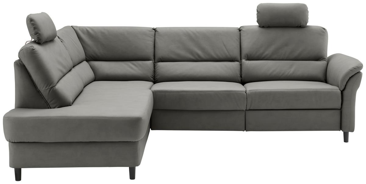 Ecksofa Cavoli, Grau S: 190x266 cm - Schwarz/Grau, MODERN, Textil (190/266cm) - Livetastic