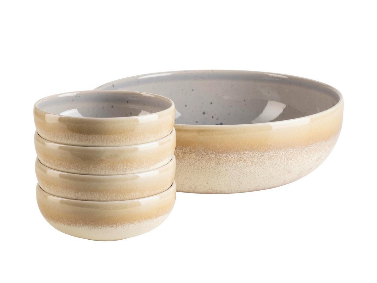 Schüsselset Candy Flieder 5-Teilig - Flieder, Basics, Keramik - Mäser