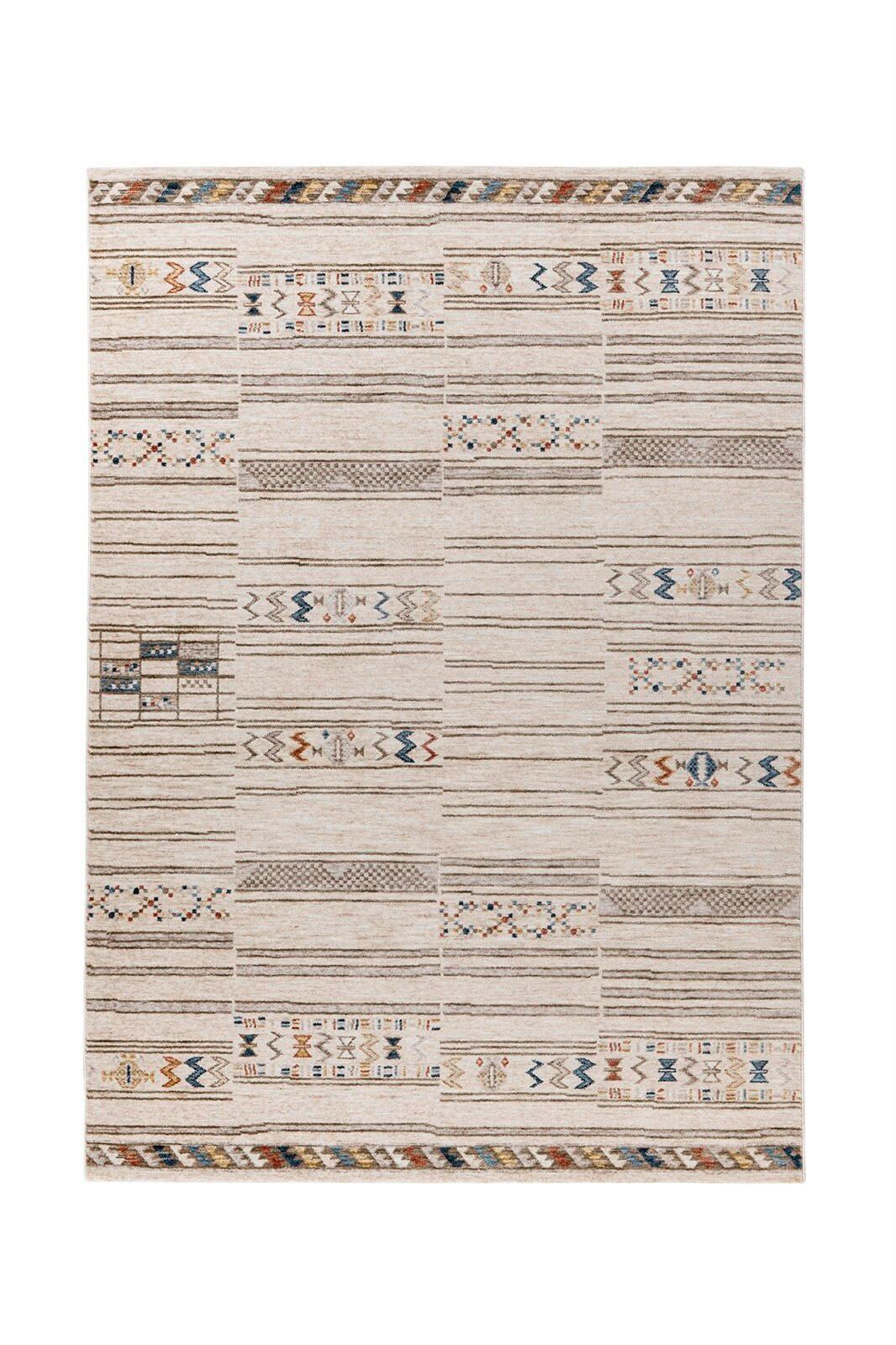 Teppich Jaka 125 Multicolor Beige B: 160 cm - Beige/Multicolor, KONVENTIONELL, Textil (160/230cm) - Kayoom