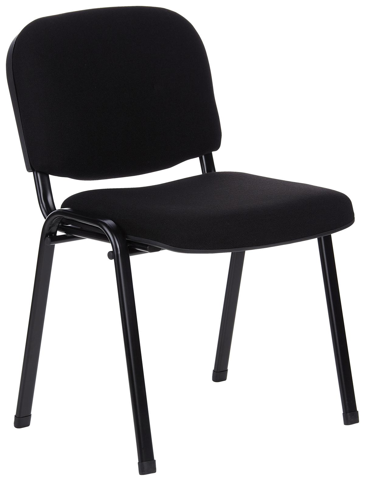 Besucherstuhl Xt 600 - Schwarz, Basics, Textil/Metall (58/84/48cm) - MID.YOU