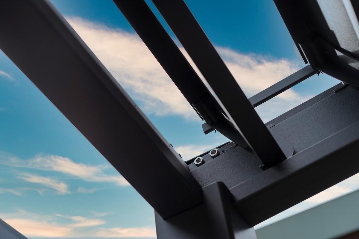 Pavillon Classic 400x300cm Sturmfest, Gartenpavillon - Anthrazit, Basics, Metall (400/255/300cm) - WEIDE