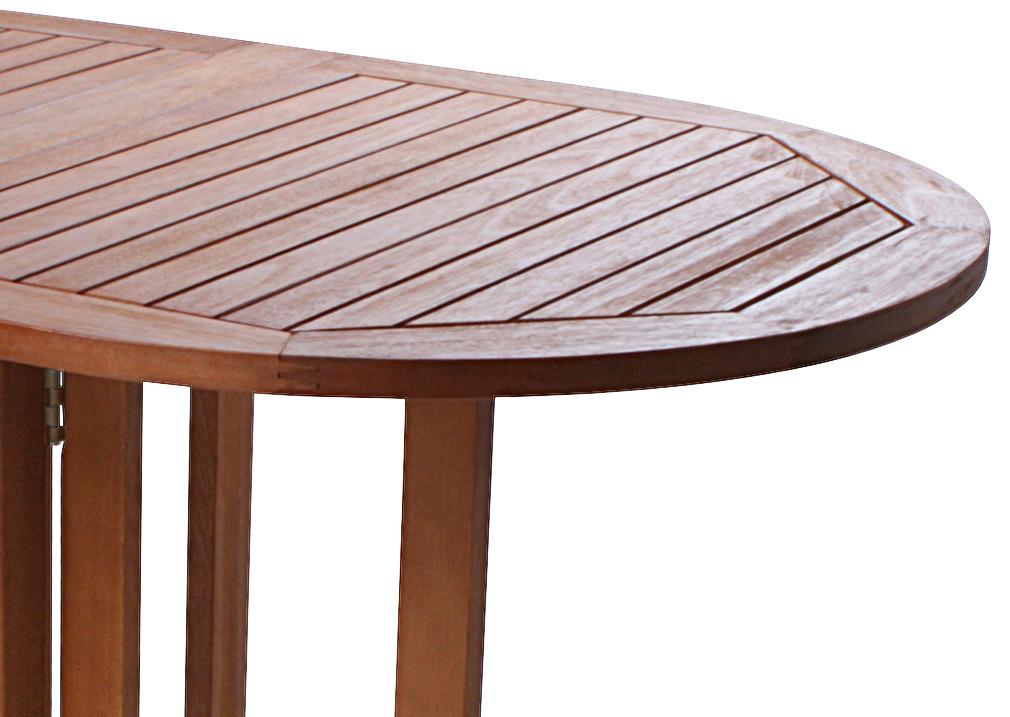 Balkontisch Baltimore Eukalyptosholz Klappbar - Braun, Basics, Holz (120/73/70cm)