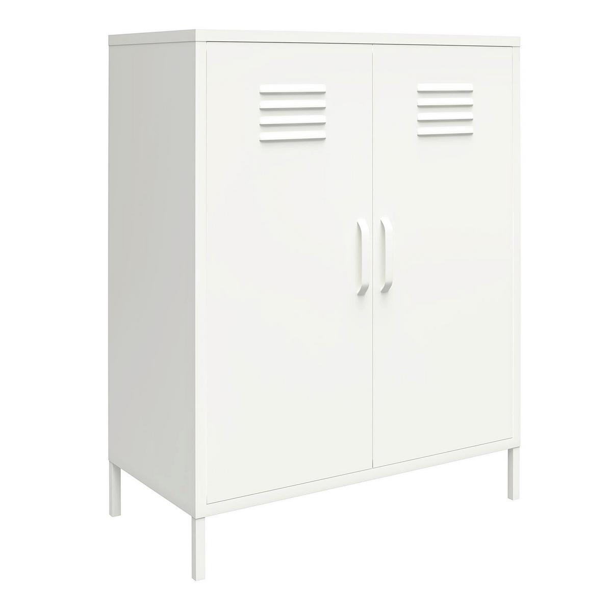 Highboard Mission District Weiß B: 40cm - Weiß, Design, Metall (40/102/80cm) - MID.YOU