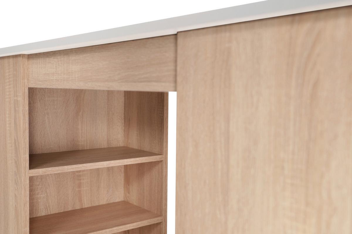 Bartisch Merle Weiß/Eiche Dekor B:103cm - Eichefarben/Weiß, Design, Holzwerkstoff (103/50/115cm) - Respekta