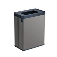 Odpadkový kôš VERTO RECYCLE - sivá, Basics, plast (26.5/54.7/43.5cm)