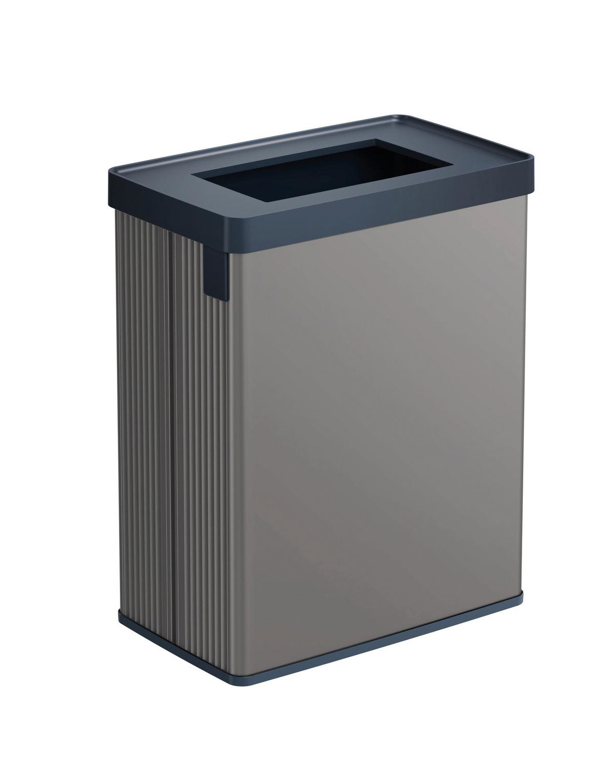 Odpadkový kôš VERTO RECYCLE - sivá, Basics, plast (26.5/54.7/43.5cm)