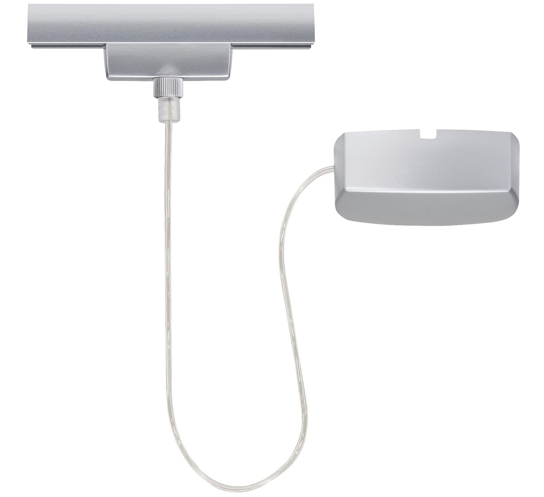 Schienensystem Urail Einspeiser 96831 Chromfarben - Chromfarben, Basics, Metall (50/16,5/3cm) - Paulmann