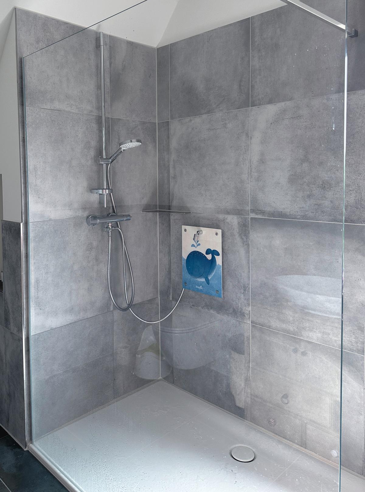 Kinderdusche Fredis Kinderdusche Wal - Blau/Weiß, Basics, Kunststoff (30/4,5/40cm)