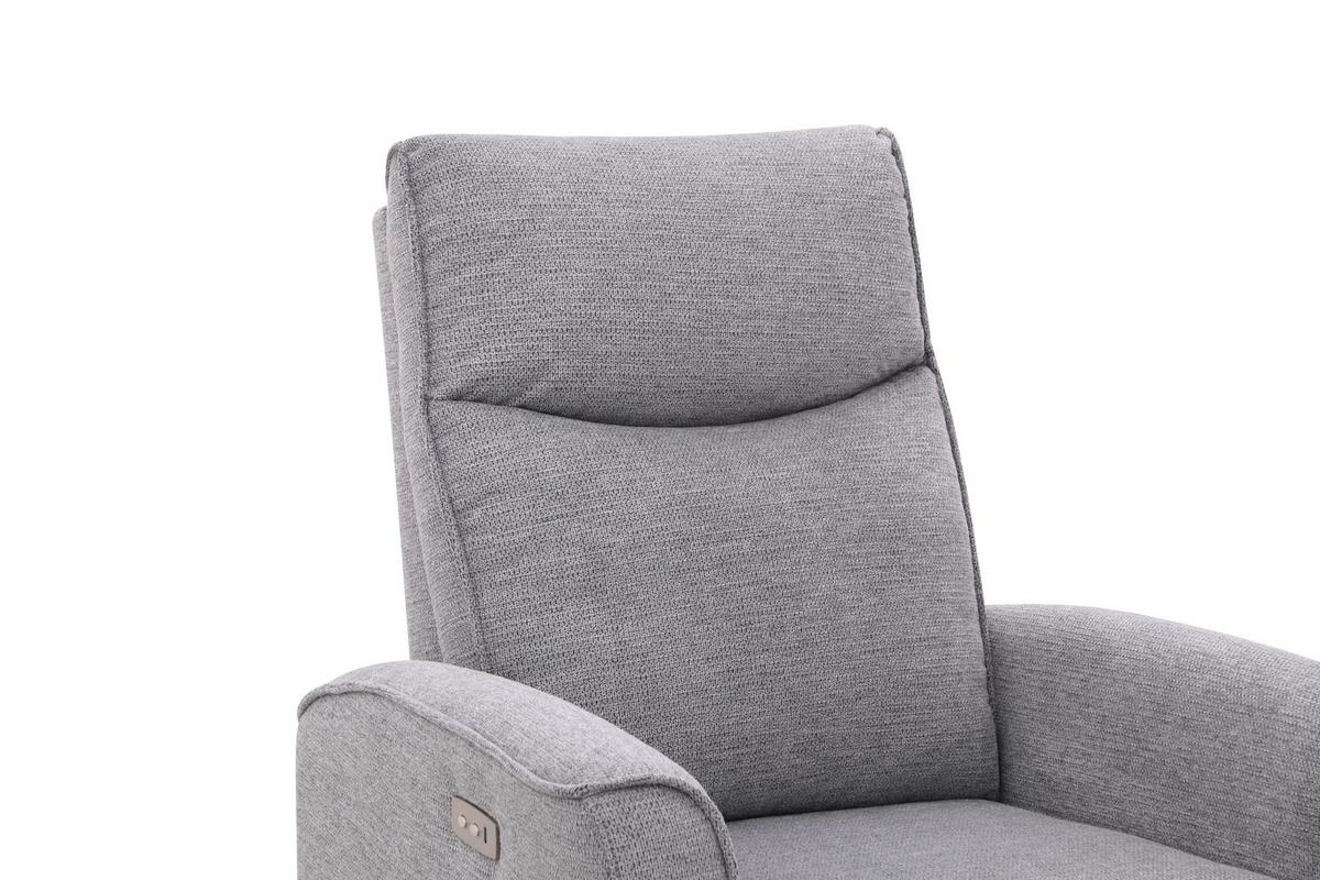 Fernsehsessel Leon Dunkelgrau mit Relaxfunktion - Dunkelgrau/Schwarz, Basics, Holz/Kunststoff (80/102/96cm) - Ondega