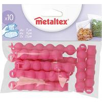 Tasakzáró Csipeszek 10db - műanyag (14.5/15/2.6cm) - Metaltex