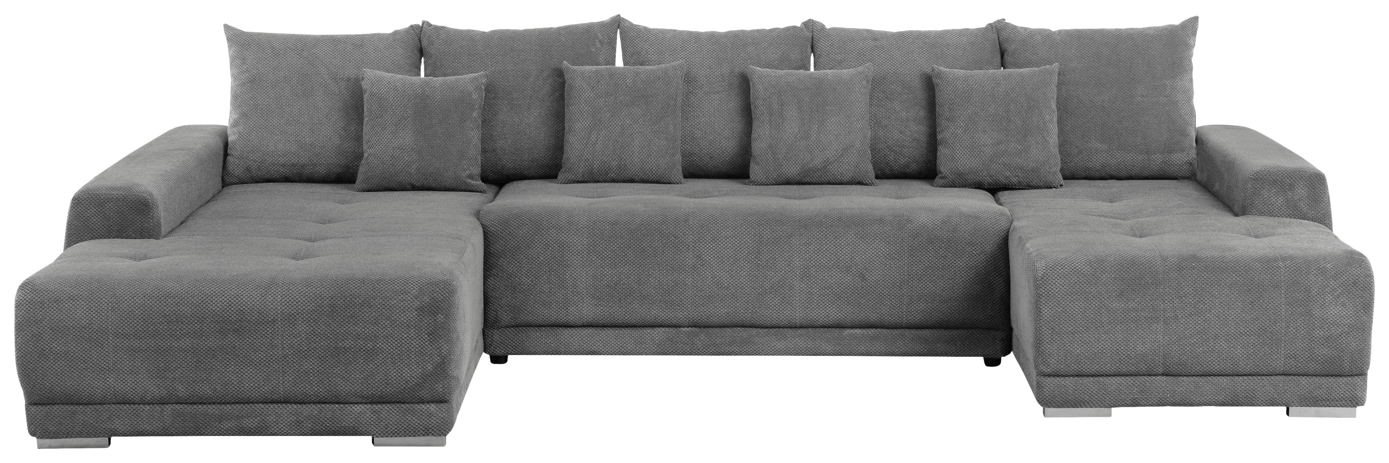 Wohnlandschaft Madeleine Grau U: 203x350x180cm
