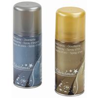 Glitzerspray Gold/Silber Sort. Inhalt:  150 ml Indoor - Silberfarben/Goldfarben, KONVENTIONELL, Kunststoff (150ml)