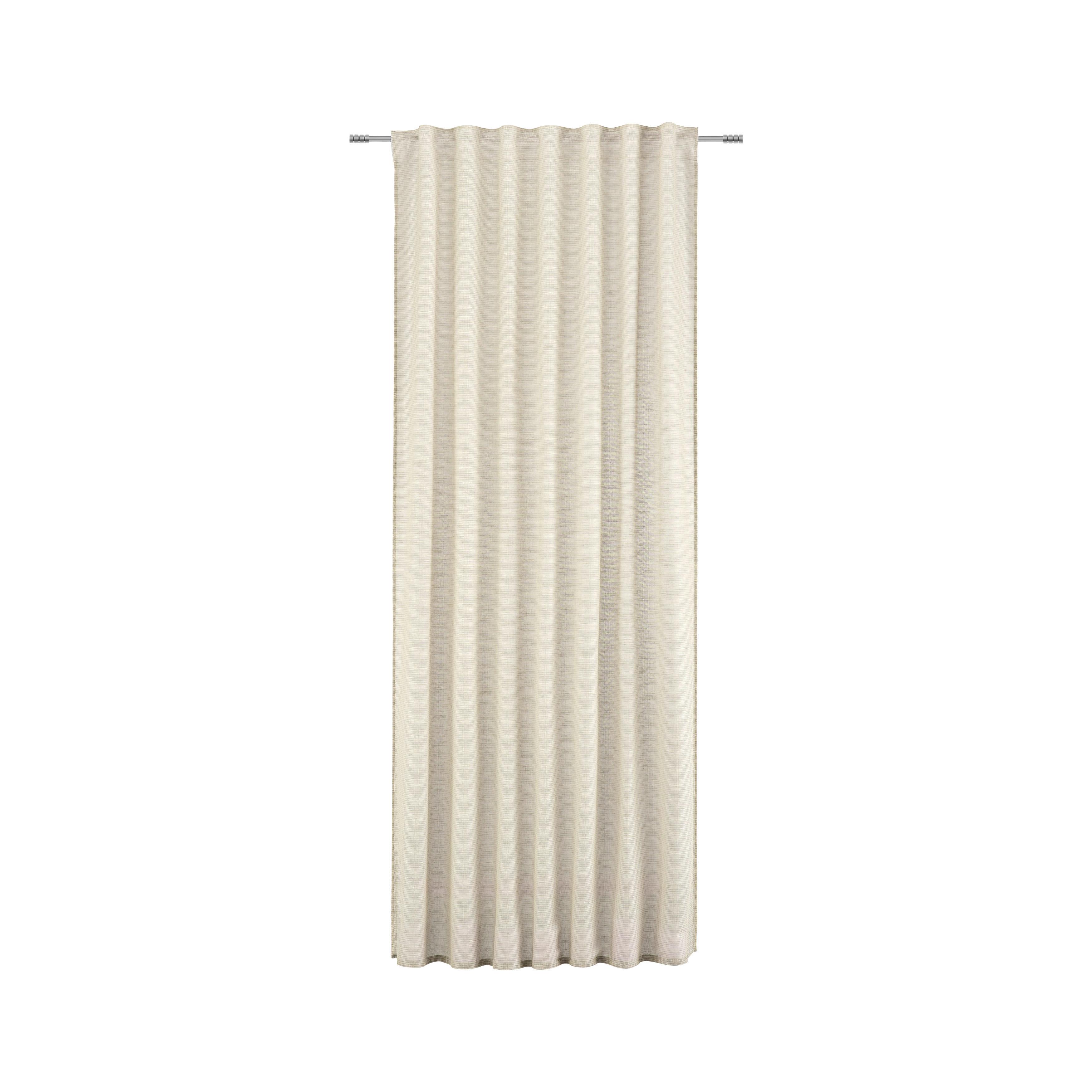 HOTOVÝ ZÁVES Eva, 140/255cm, béžová - béžová, Romantik / Landhaus, textil (140/255cm) - Premium Living