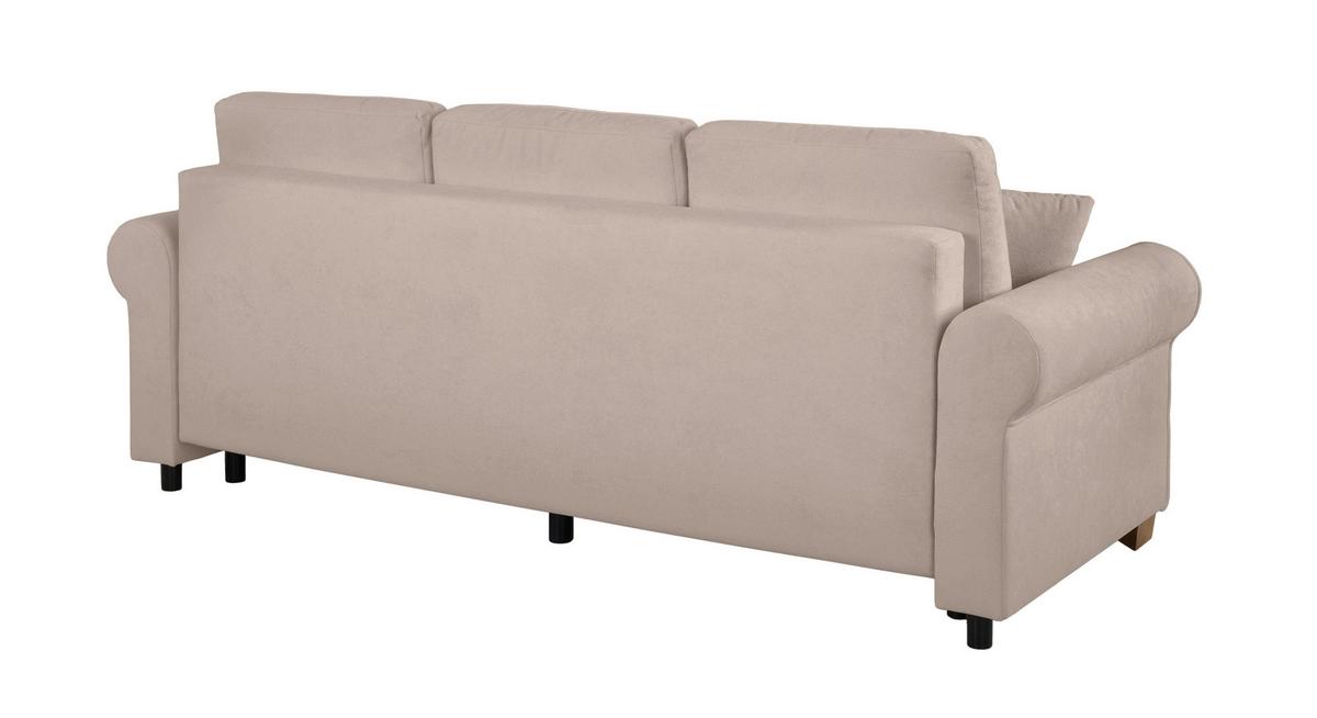 Schlafsofa Arles, Taupe 15 B: 240 Cm - Taupe/Buchefarben, Design, Textil (240/94/98cm) - MID.YOU