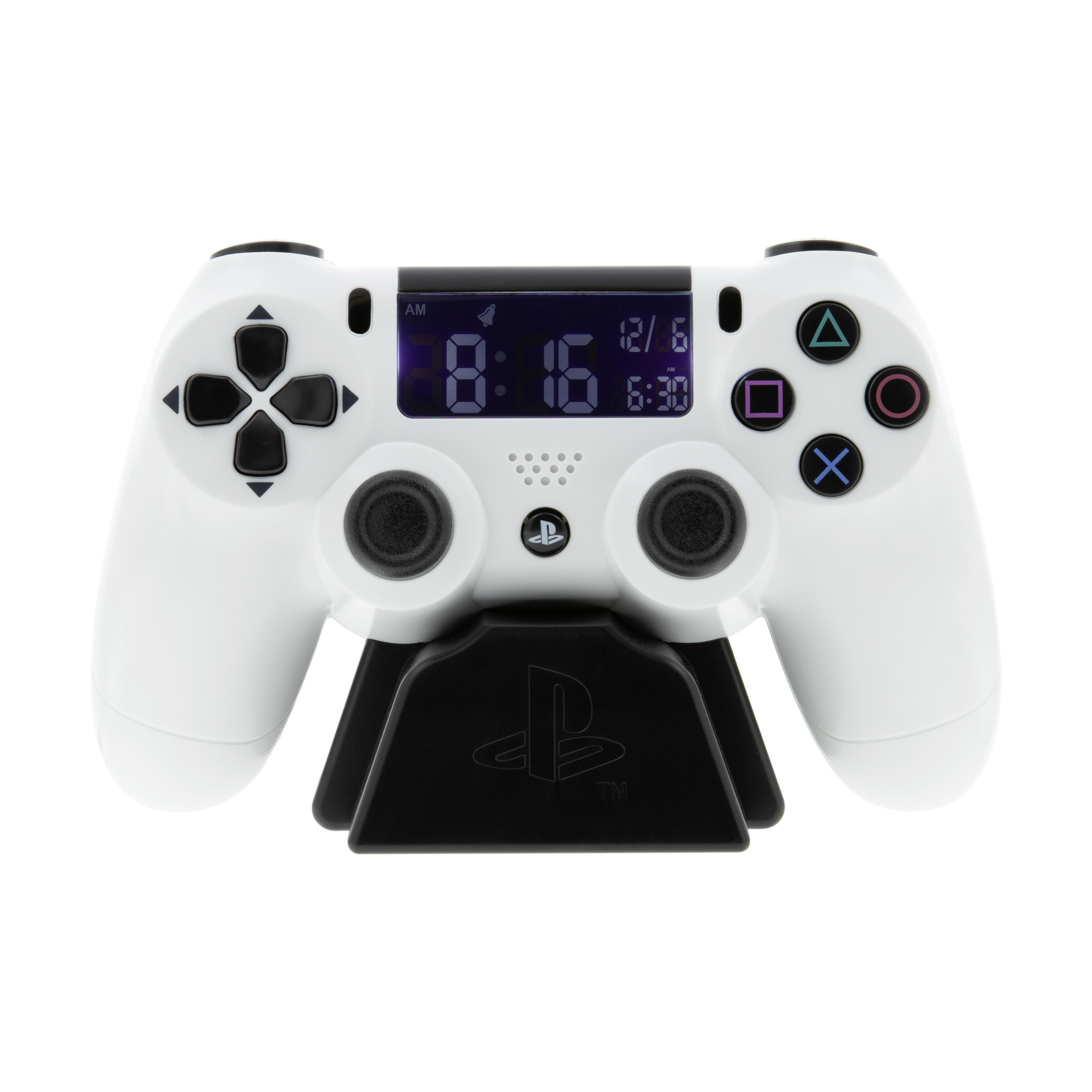 Ébresztőóra Playstation Kontroller - Fehér/Fekete, Műanyag (18/14/7cm)