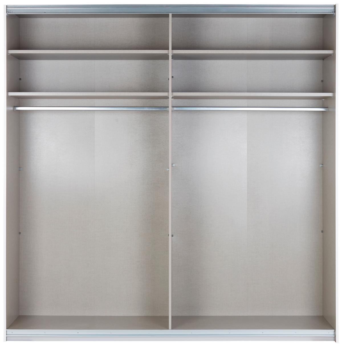 Schwebetürenschrank B: 225 cm Feldkirch Weiß / Eiche Dekor - Weiß/Eiche Artisan, MODERN, Holzwerkstoff (225/229/62cm) - Luca Bessoni