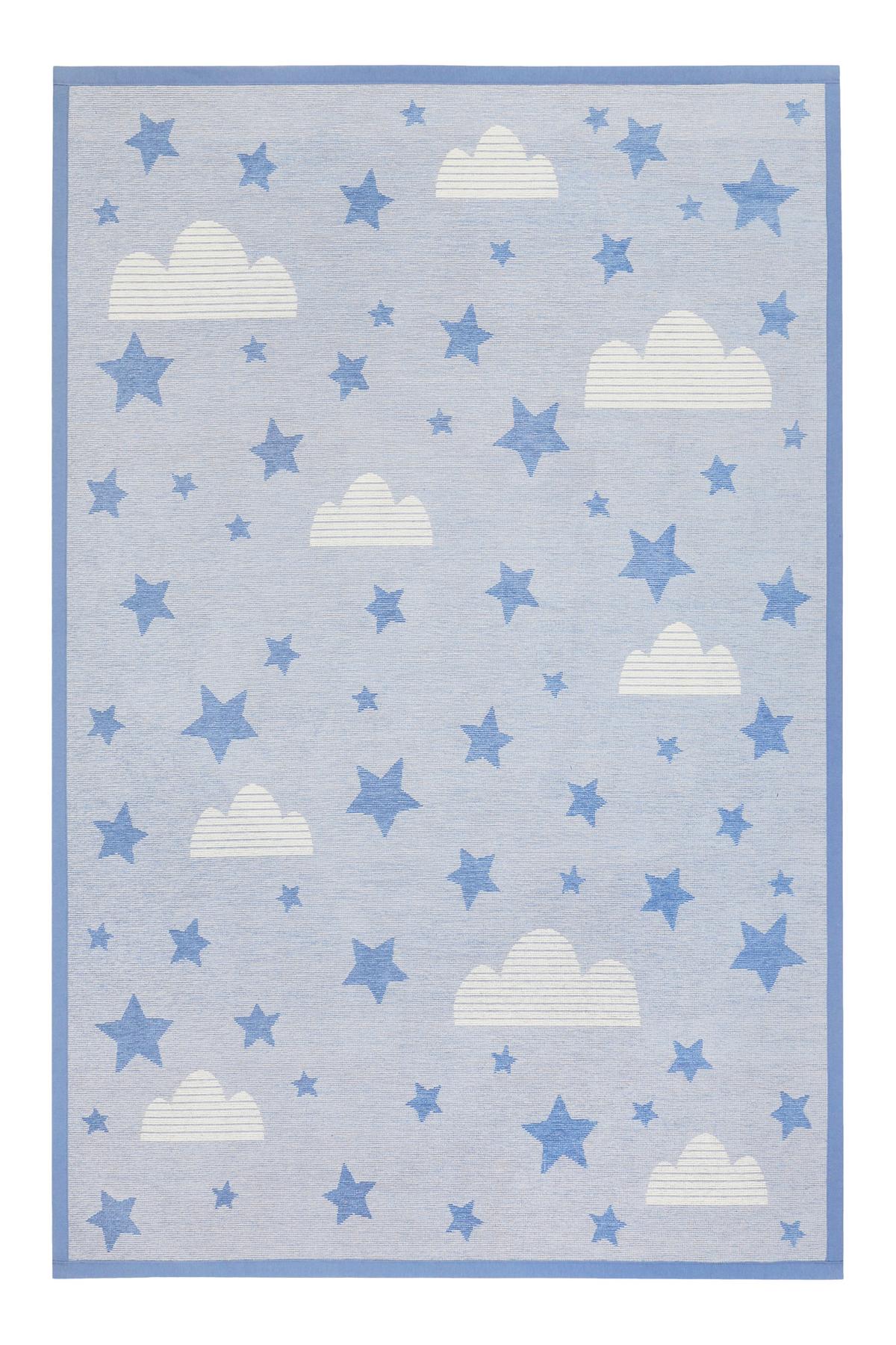 Kinderteppich Blau, Bxl: Ca. 160x230 Cm - Blau/Pastellblau, Trend, Textil (160/230cm) - Esprit