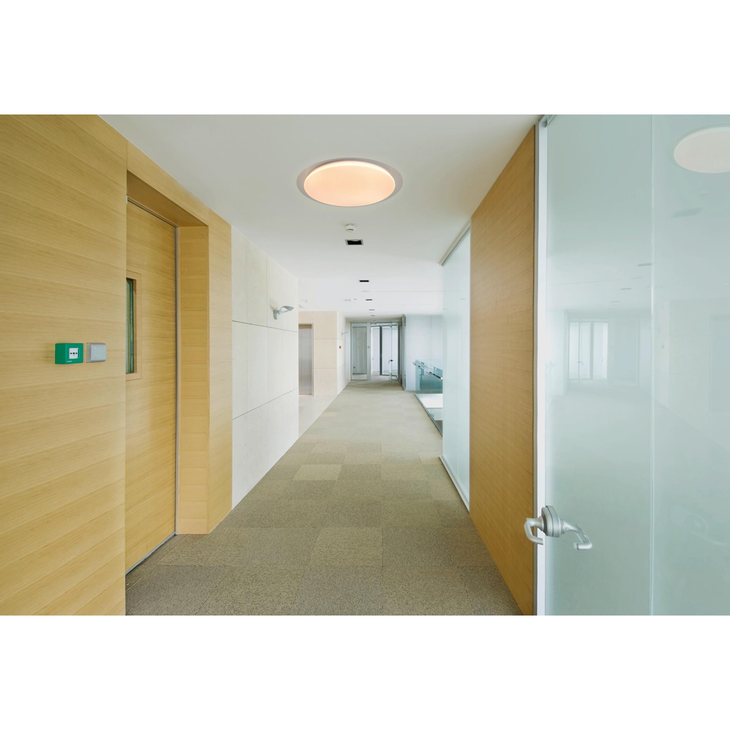 LED-Deckenleuchte Locarno Ø 46 cm mit Farbtemperaturwechsler - Klar/Weiß, Basics, Kunststoff/Metall (46/7cm) - Näve