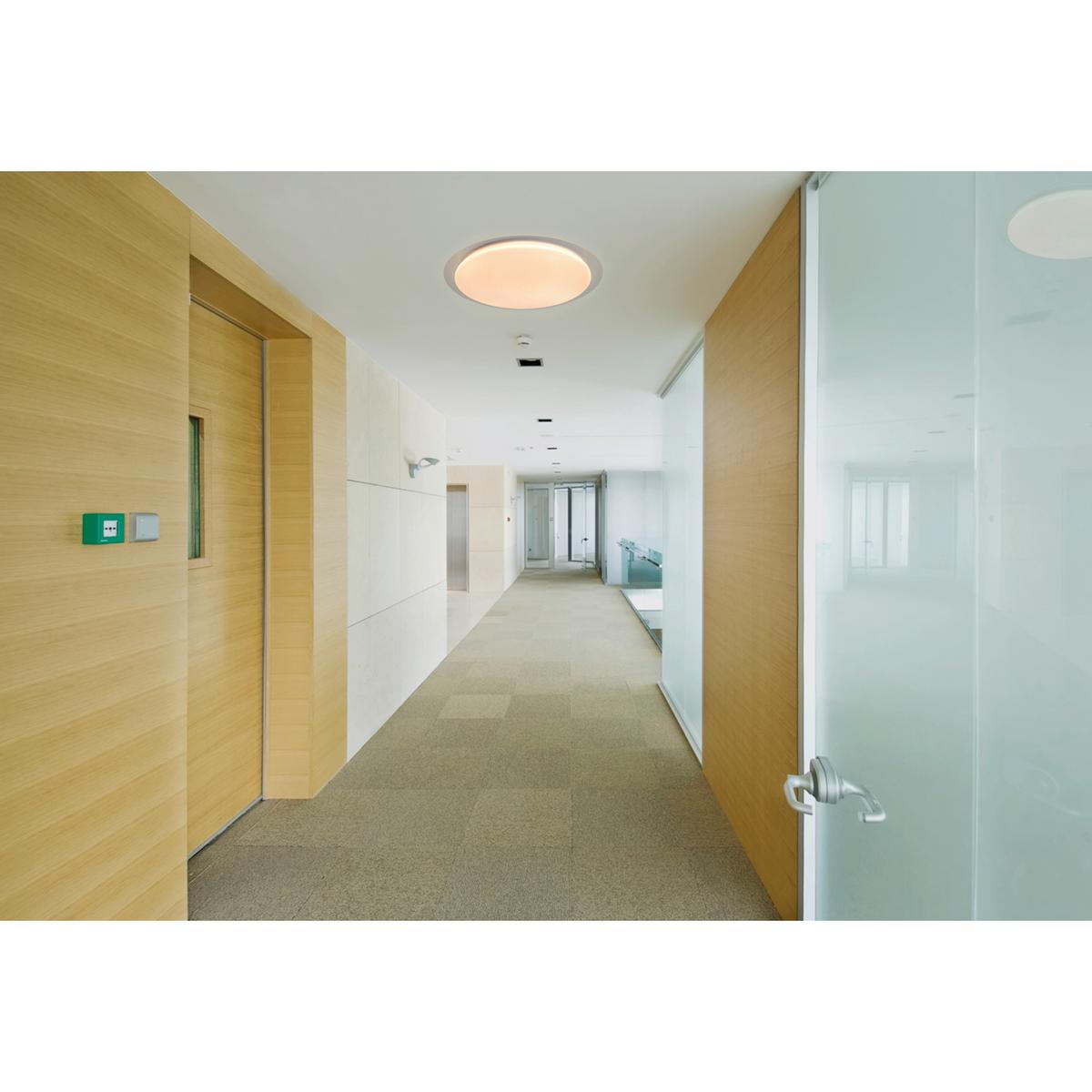 Led-deckenleuchte Locarno Ø 46 Cm Mit Farbtemperaturwechsler - Klar/Weiß, Basics, Kunststoff/Metall (46/7cm) - Näve