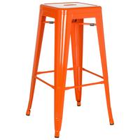 Barhocker Vantaggio High stapelbar Orange bis 150 kg - Orange, Basics, Metall (44/77/44cm) - MID.YOU