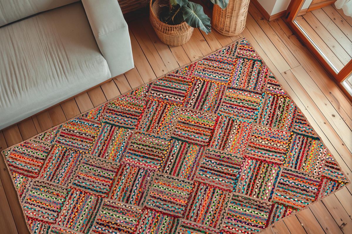Flachwebteppich My Cancun 330 Multi 120x170 - Rot/Multicolor, Basics, Textil (120/170cm) - Obsession