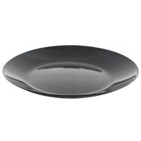 Speiseteller Olivia - Schwarz, Basics, Glas (24,8cm) - Ondega