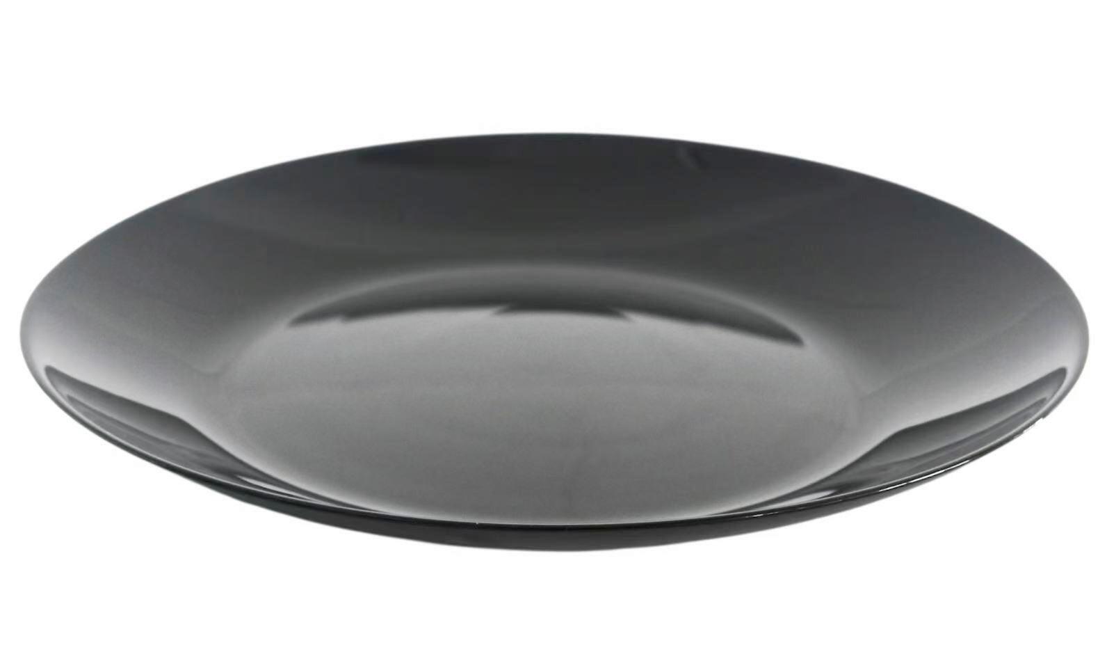 Speiseteller Olivia in Schwarz, D: 24,8 cm