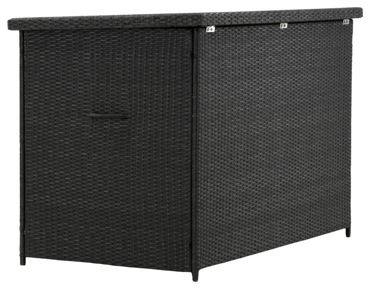 Kissenbox Amazon - Schwarz, KONVENTIONELL, Kunststoff (150/100/90cm) - Gardenson
