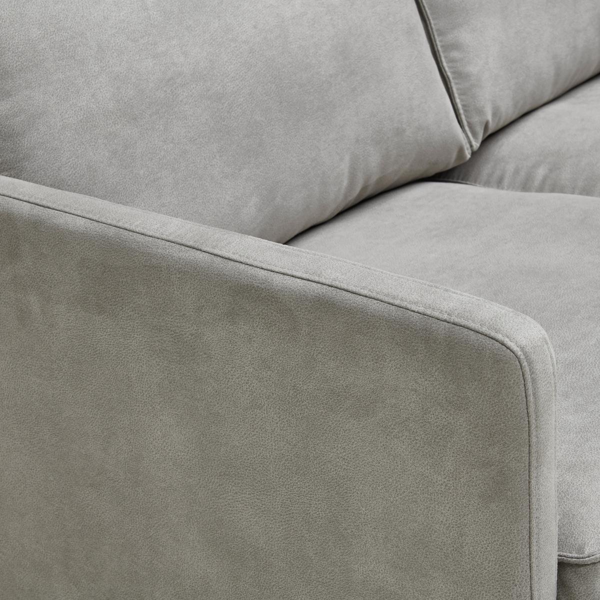 Ecksofa Yukon Hellgrau S: 232x154 Cm - Hellgrau/Schwarz, Trend, Textil (232/154cm) - Livetastic