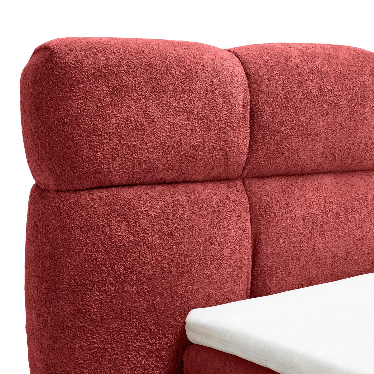 Čalúnená posteľ MONTE 120x200, červená - čierna/červená, Konventionell, textil/plast (120/200cm) - Based