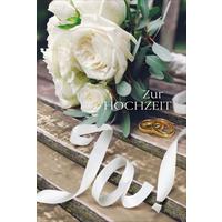 Billett Hochzeit Rose - Multicolor, Basics, Papier/Kunststoff (12/18/2cm)