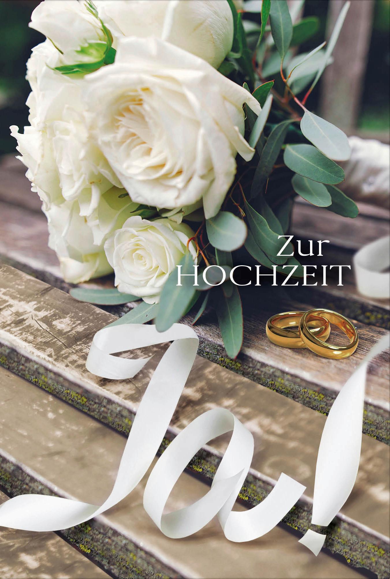 Billett Hochzeit Rose
