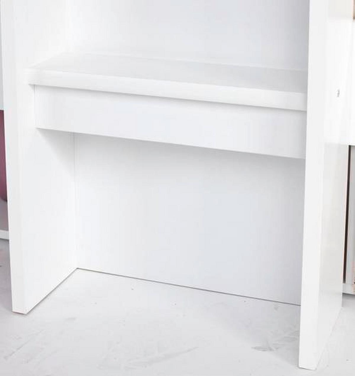 Stauraumbett Max 90x200 - Eichefarben/Weiß, KONVENTIONELL, Holzwerkstoff (269/180/115cm)