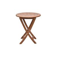 Gartentisch Klappbar Akazienholz ⌀ 65 cm - Naturfarben, MODERN, Holz (65/65/1cm) - Gardenson