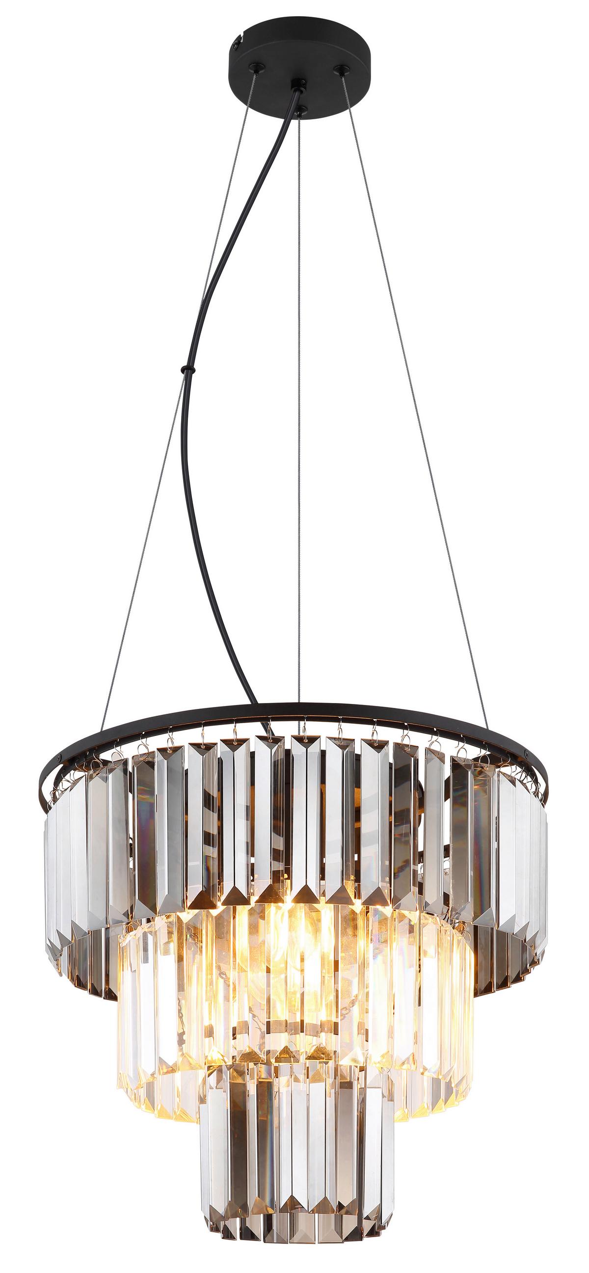 Függőlámpa 15695h Naxis - fekete/átlátszó, Basics, műanyag/üveg (40/120cm) - Globo