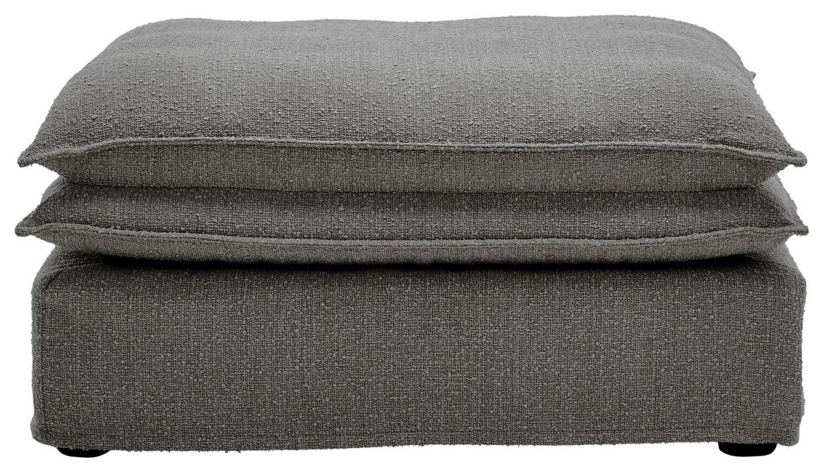 Hocker Aurora - Schwarz/Grau, Trend, Textil (90/46/105cm) - Livetastic