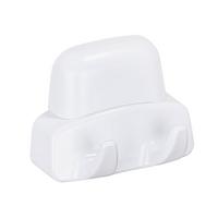 Wandhaken Pure Duo 17940100 - Weiß, KONVENTIONELL, Kunststoff (8/5,5/4,5cm) - Wenko