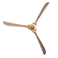 Wanddeko Propeller Goldfarben B: 85 Cm - Goldfarben, Design, Metall (85/85/10cm) - Livetastic