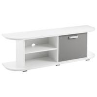 TV-Element Yoris B: 141,6 cm Weiß/Grau - Weiß/Grau, Design, Holzwerkstoff (141,6/44,8/36cm) - MID.YOU