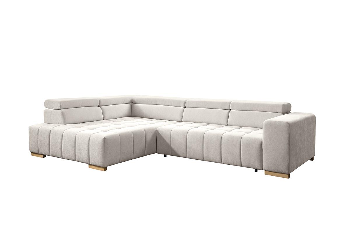 Ecksofa Elias Neu Creme S: 201x307 cm - Creme/Naturfarben, Design, Textil (201/307cm) - Livetastic
