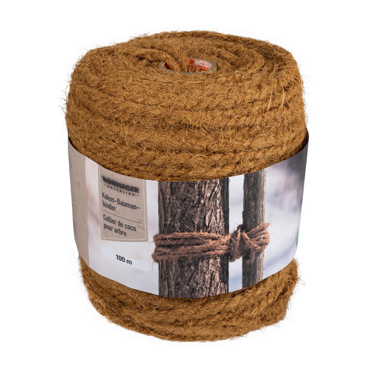 Kokosbaumanbinder Dxh: 0,6x100 M - Braun, Basics, Textil (0,6/10000cm) - Windhager